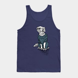 Dog Sweater Collection Blue Tank Top